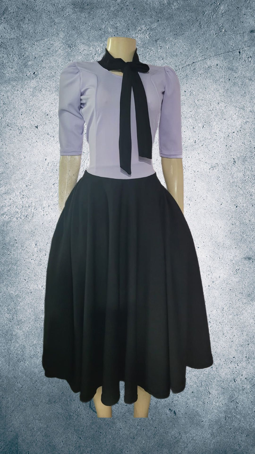 Vestido Lila y negro  #2