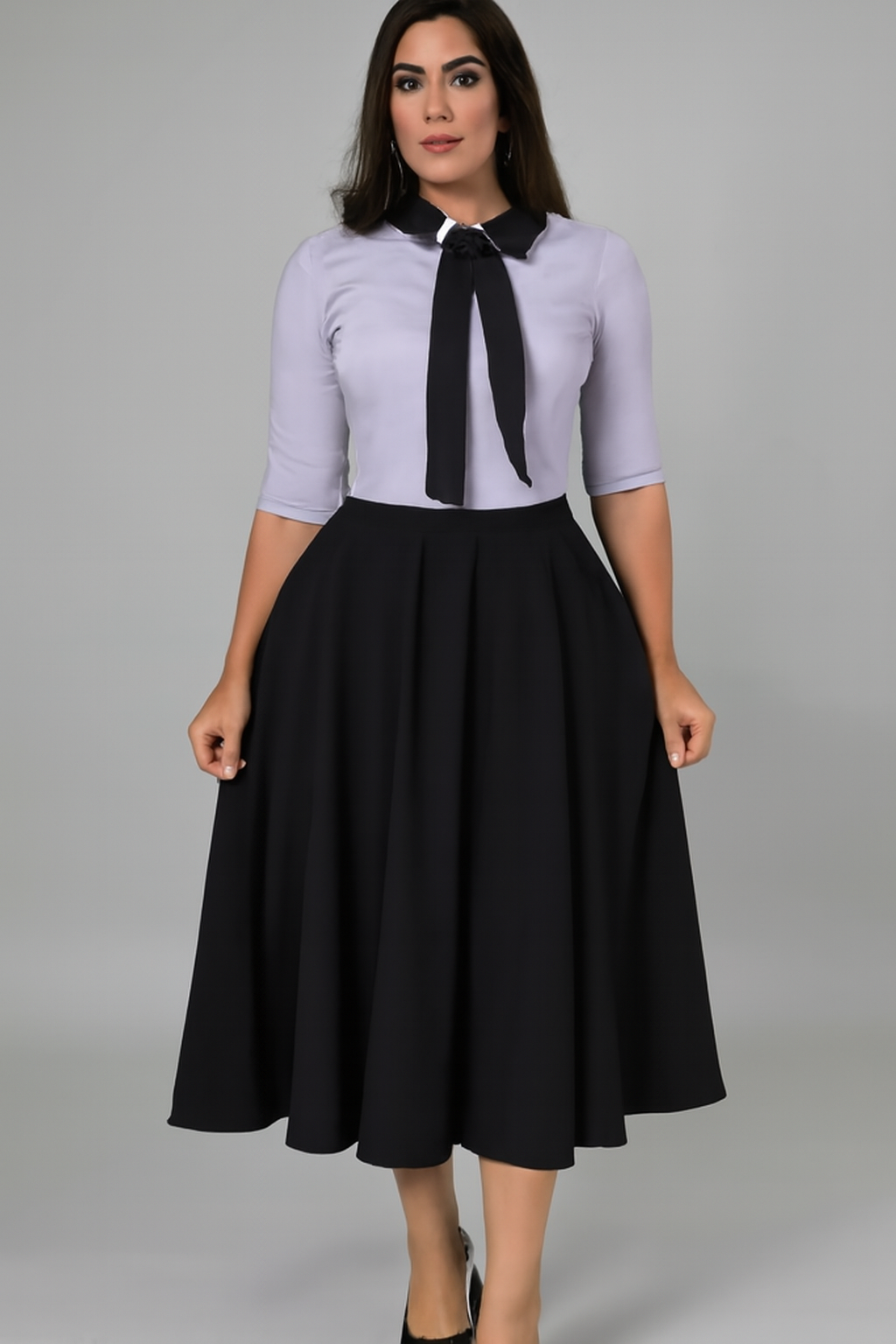 Vestido Lila y negro  #2